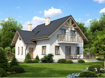 Проект дома из газобетона  «Кургаш»